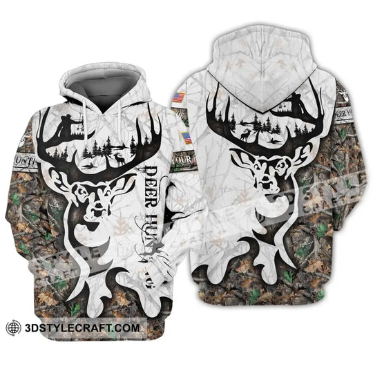 Unisex Shirt - Custom Name Shirt Deer Hunting style option 3