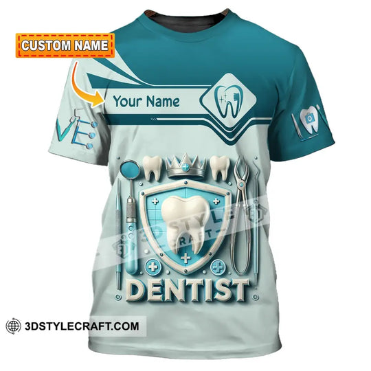 Unisex Shirt, Custom Name Dentist Shirt, Dental T-Shirt, Gift for Dentist Shirt style option 1