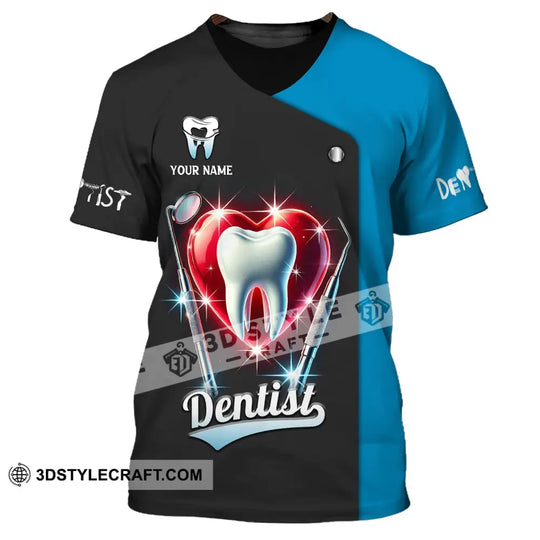 Unisex Shirt, Custom Name Dentist Shirt, Dental T-Shirt, Gift for Dentist Shirt style option 2