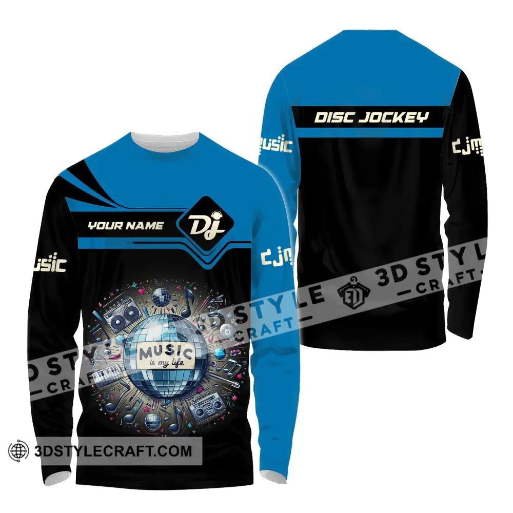 Unisex Shirt Custom Name Disc Jockey Dj Hoodie Polo Long Sleeve Gift For / S T-Shirt