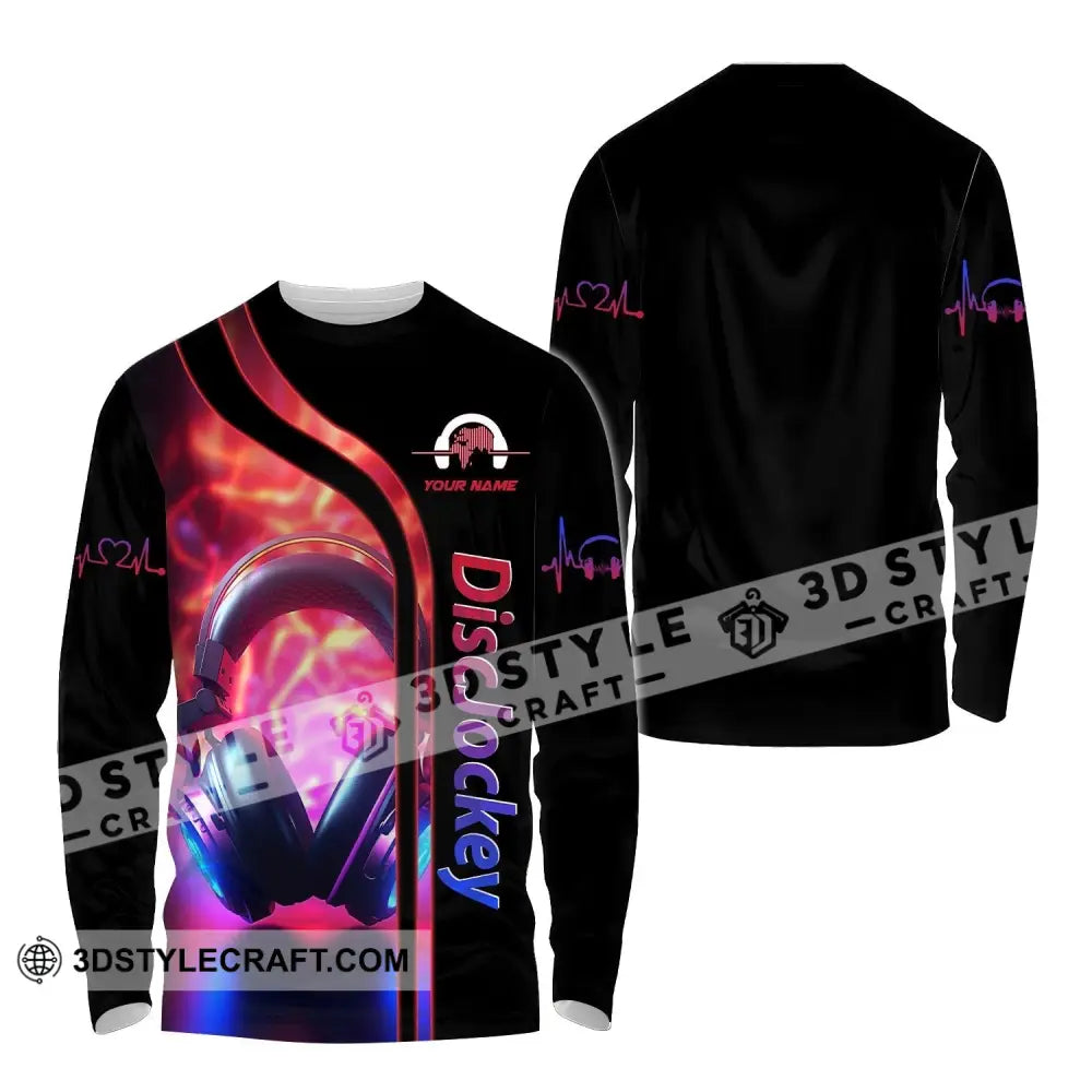 Unisex Shirt Custom Name Disc Jockey Dj Hoodie Polo Long Sleeve Gift For / S T-Shirt