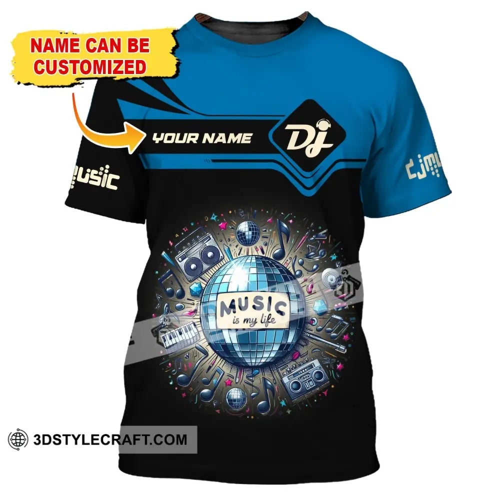 Unisex Shirt Custom Name Disc Jockey Dj Hoodie Polo Long Sleeve Gift For T-Shirt
