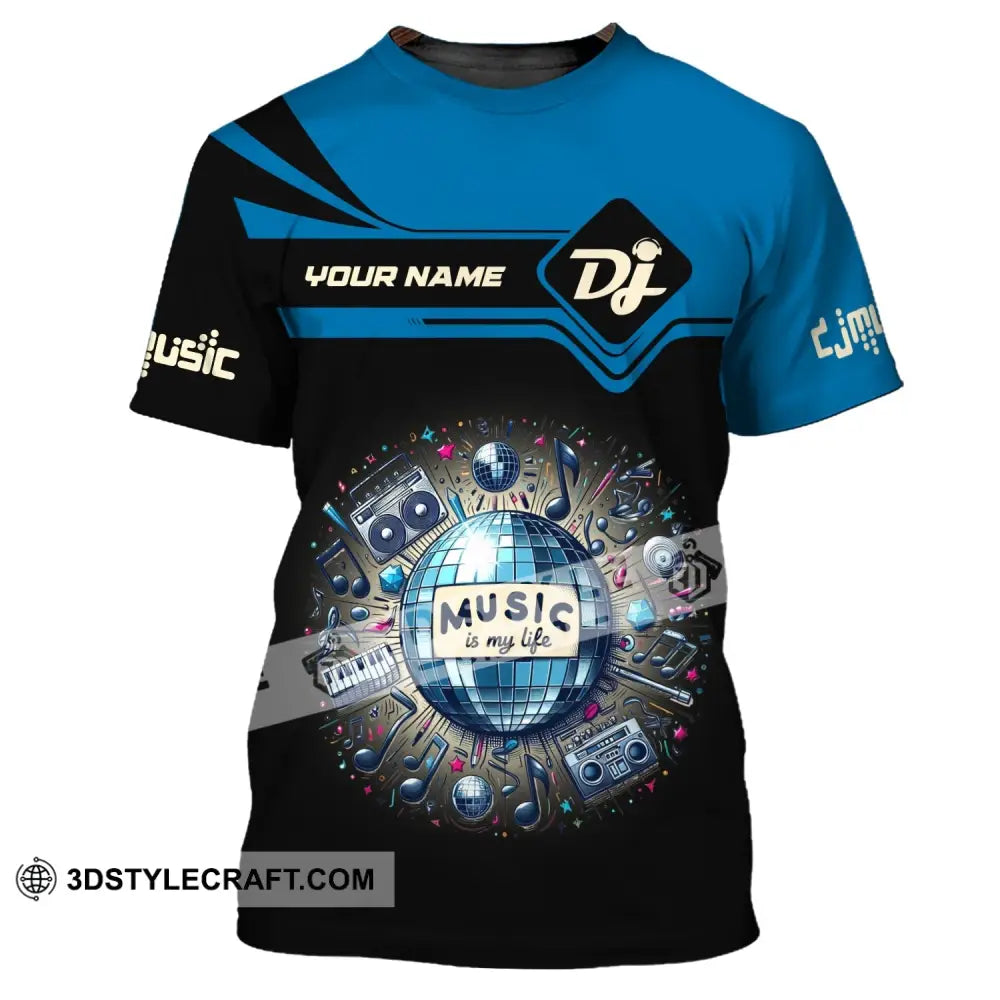 Unisex Shirt Custom Name Disc Jockey Dj Hoodie Polo Long Sleeve Gift For T-Shirt / S