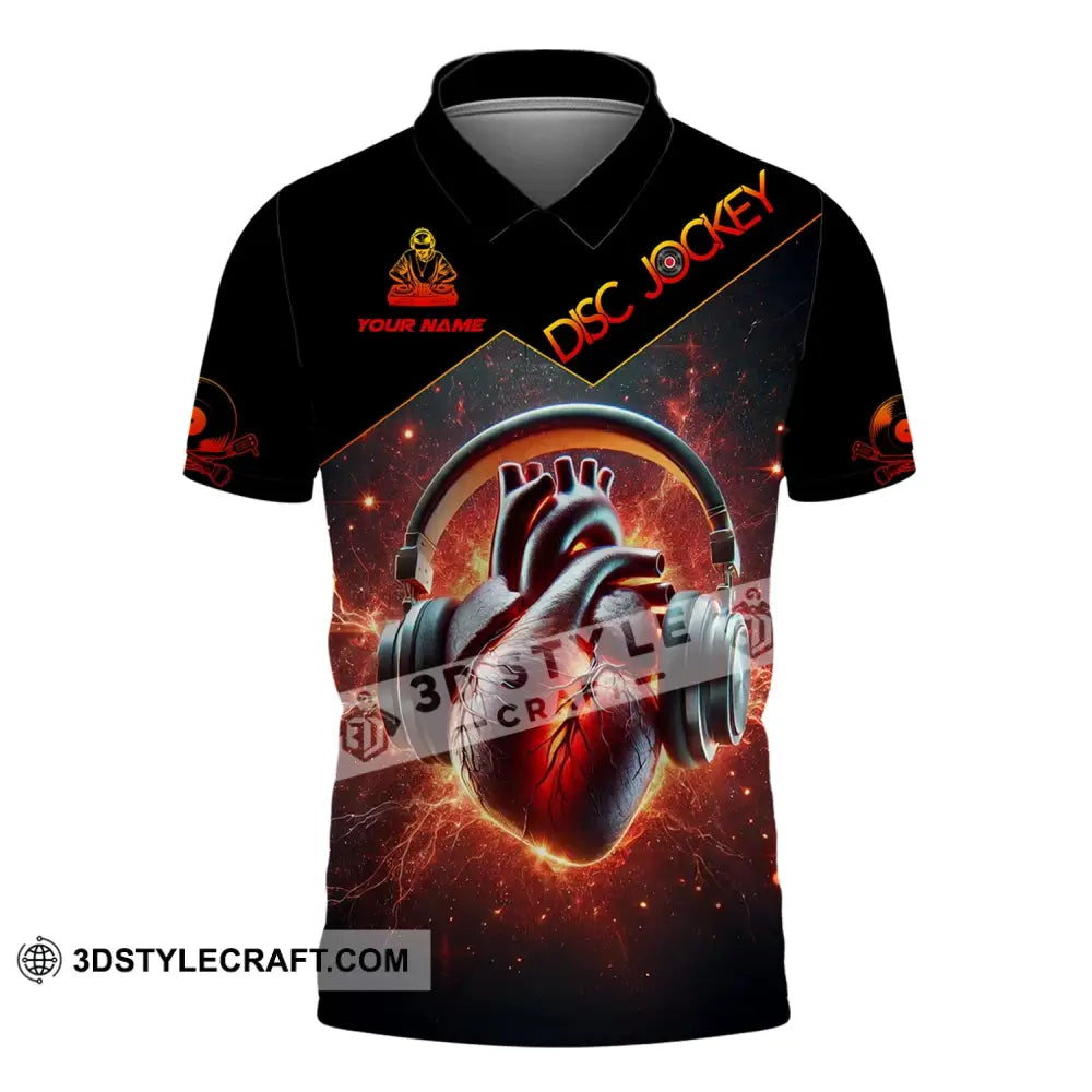 Unisex Shirt Custom Name Disc Jockey Dj Hoodie Polo Long Sleeve / S T-Shirt