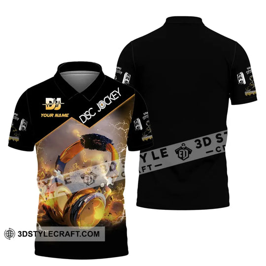 Unisex Shirt, Custom Name Disc Jockey Shirt, DJ Hoodie Shirt Polo Long Sleeve Shirt style option 4