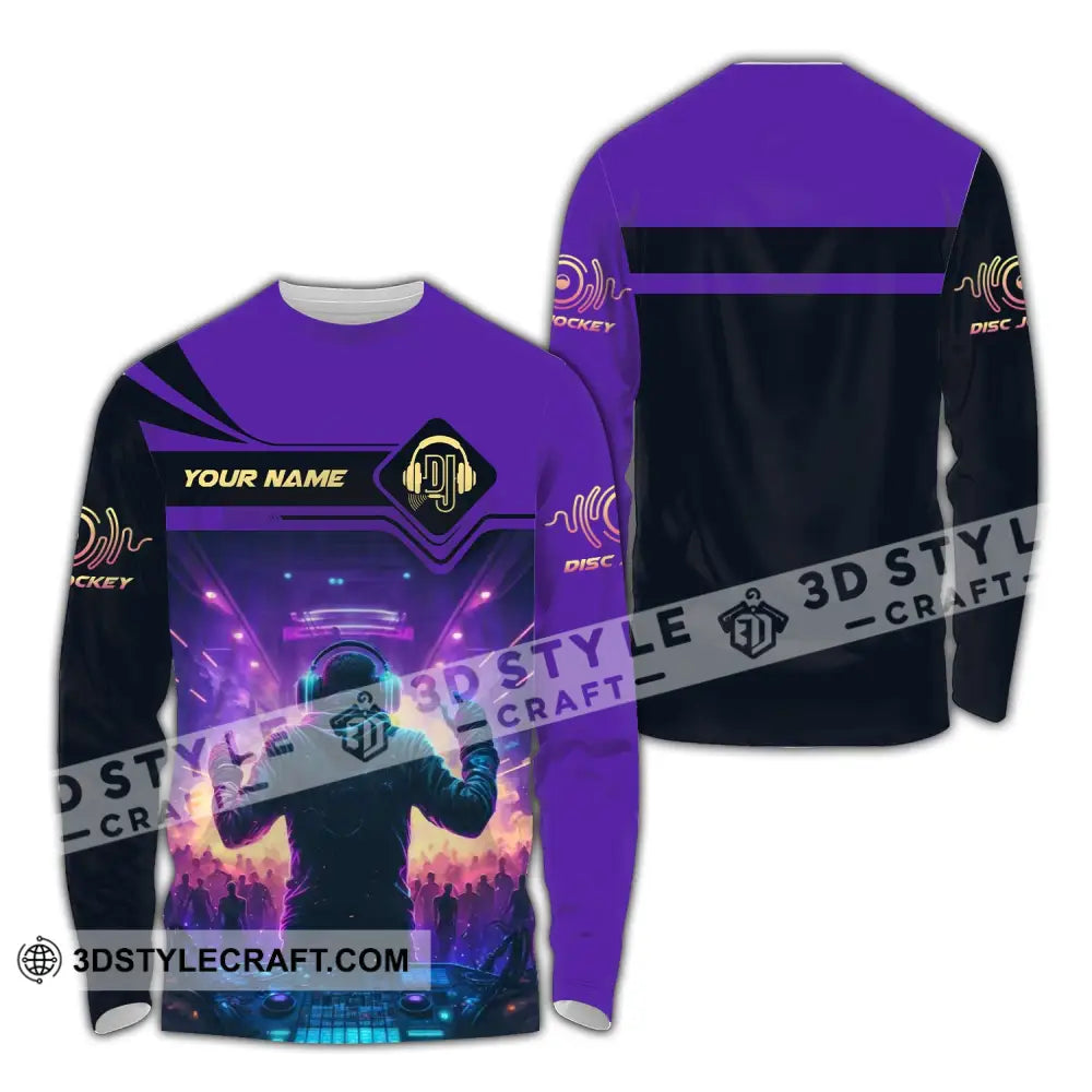 Unisex Shirt Custom Name Disc Jockey Dj Hoodie Polo Long Sleeve / S T-Shirt