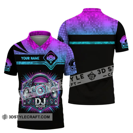 Unisex Shirt, Custom Name Disc Jockey Shirt, DJ Hoodie Shirt Polo Long Sleeve Shirt style option 4