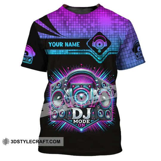 Unisex Shirt, Custom Name Disc Jockey Shirt, DJ Hoodie Shirt Polo Long Sleeve Shirt style option 2