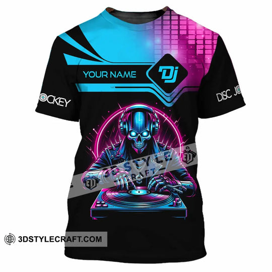 Unisex Shirt, Custom Name Disc Jockey Shirt, DJ Hoodie Shirt Polo Long Sleeve Shirt style option 2