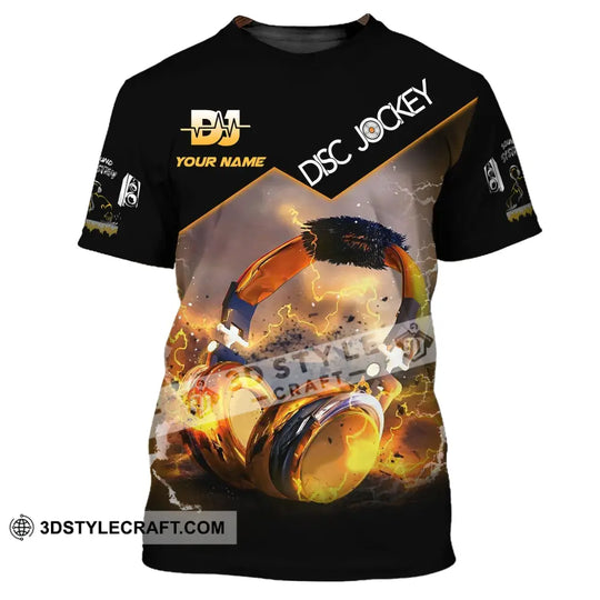 Unisex Shirt, Custom Name Disc Jockey Shirt, DJ Hoodie Shirt Polo Long Sleeve Shirt style option 2