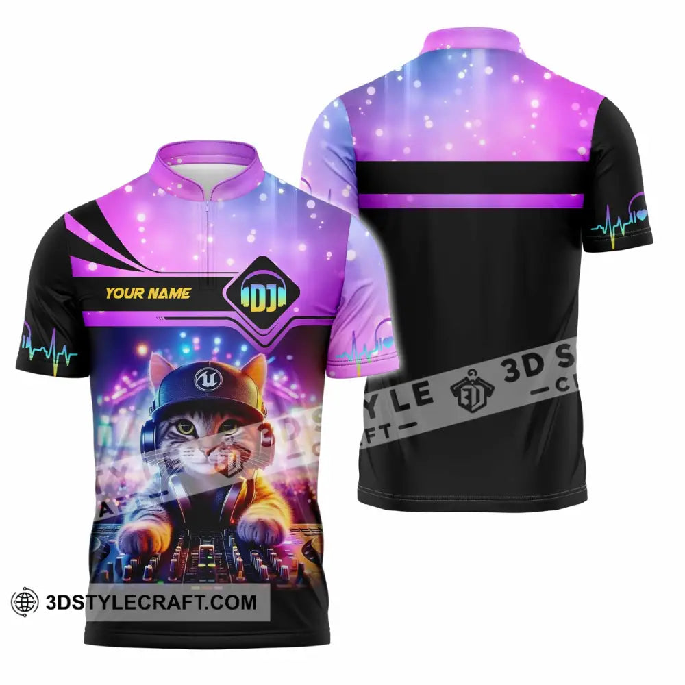 Unisex Shirt Custom Name Disc Jockey Dj Hoodie Polo Long Sleeve Zipper / S T-Shirt