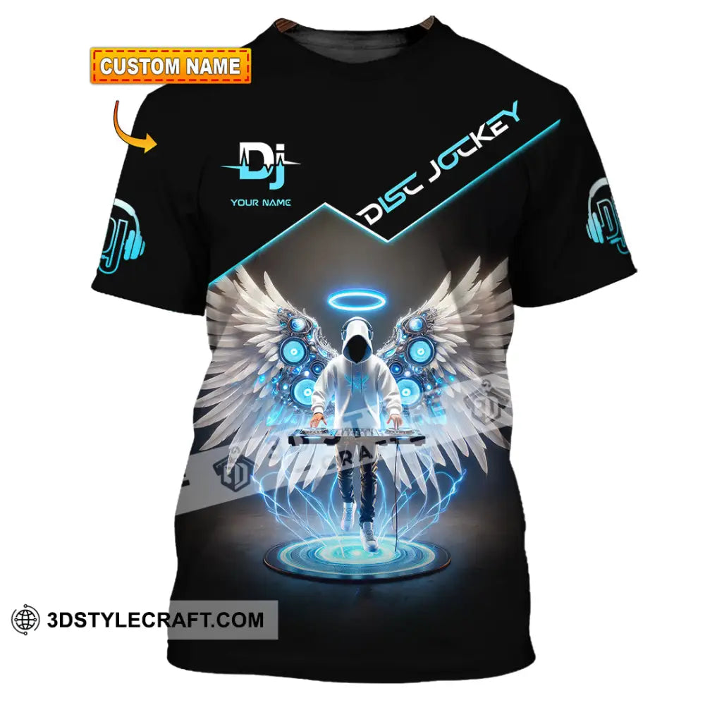 Unisex Shirt Custom Name Disc Jockey Gift For Dj T-Shirt