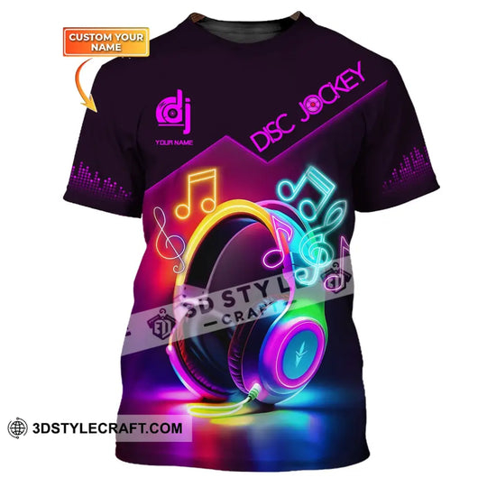 Unisex Shirt, Custom Name Disc Jockey T-Shirt, DJ Shirt, Gift For DJ style option 1