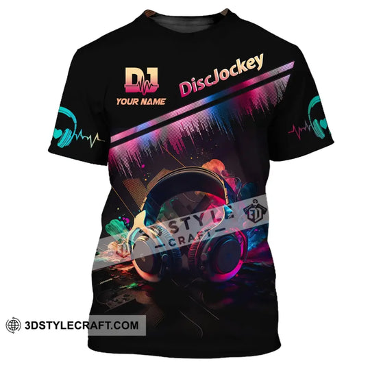 Unisex Shirt, Custom Name Disc Jockey T-Shirt, Music Lover Shirt, DJ Shirt, Gift For DJ style option 2