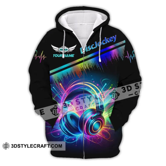 Unisex Shirt, Custom Name Disc Jockey T-Shirt, Music Lover Shirt, DJ Shirt style option 3