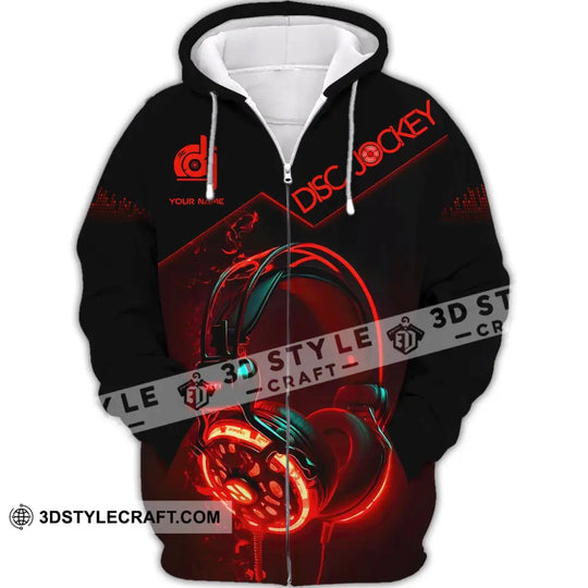 Unisex Shirt, Custom Name Disc Jockey T-Shirt, Music Lover Shirt, Gift For DJ style option 3
