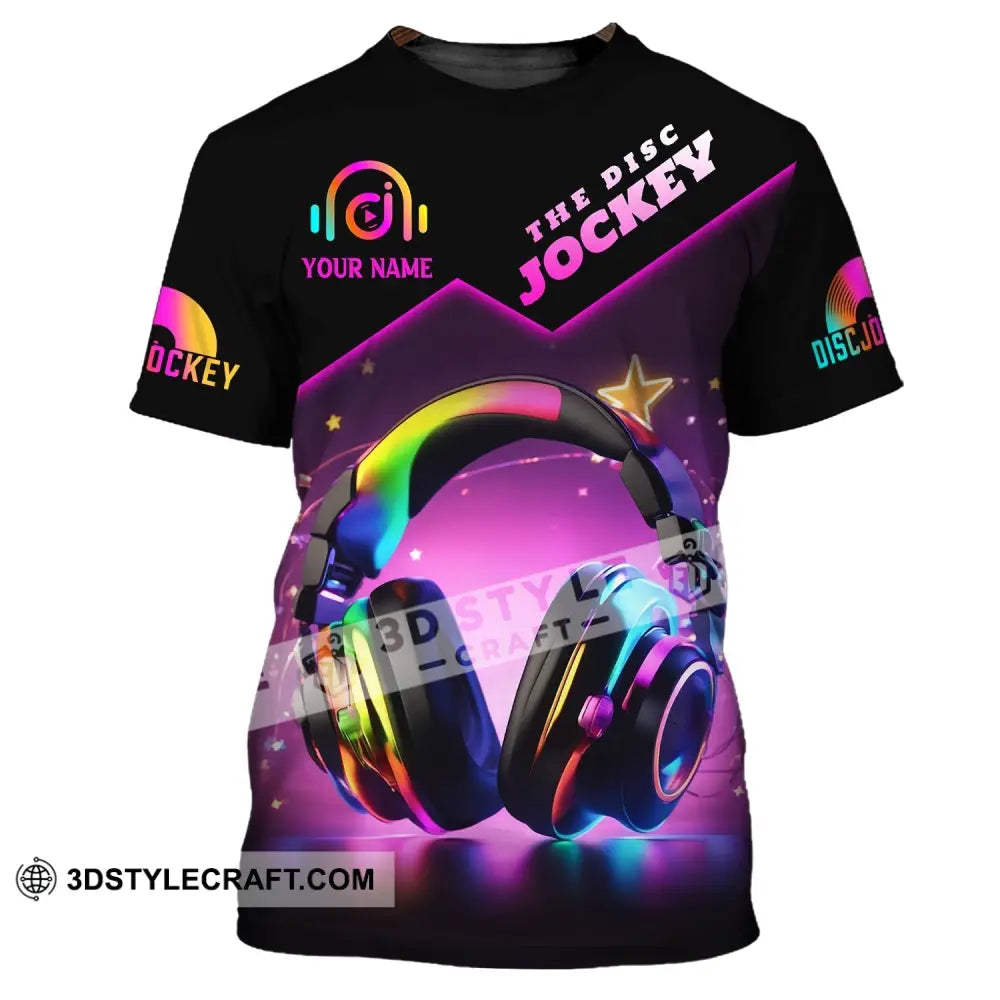 Unisex Shirt Custom Name Disc Jockey The Dj Hoodie Polo Long Sleeve T-Shirt / S