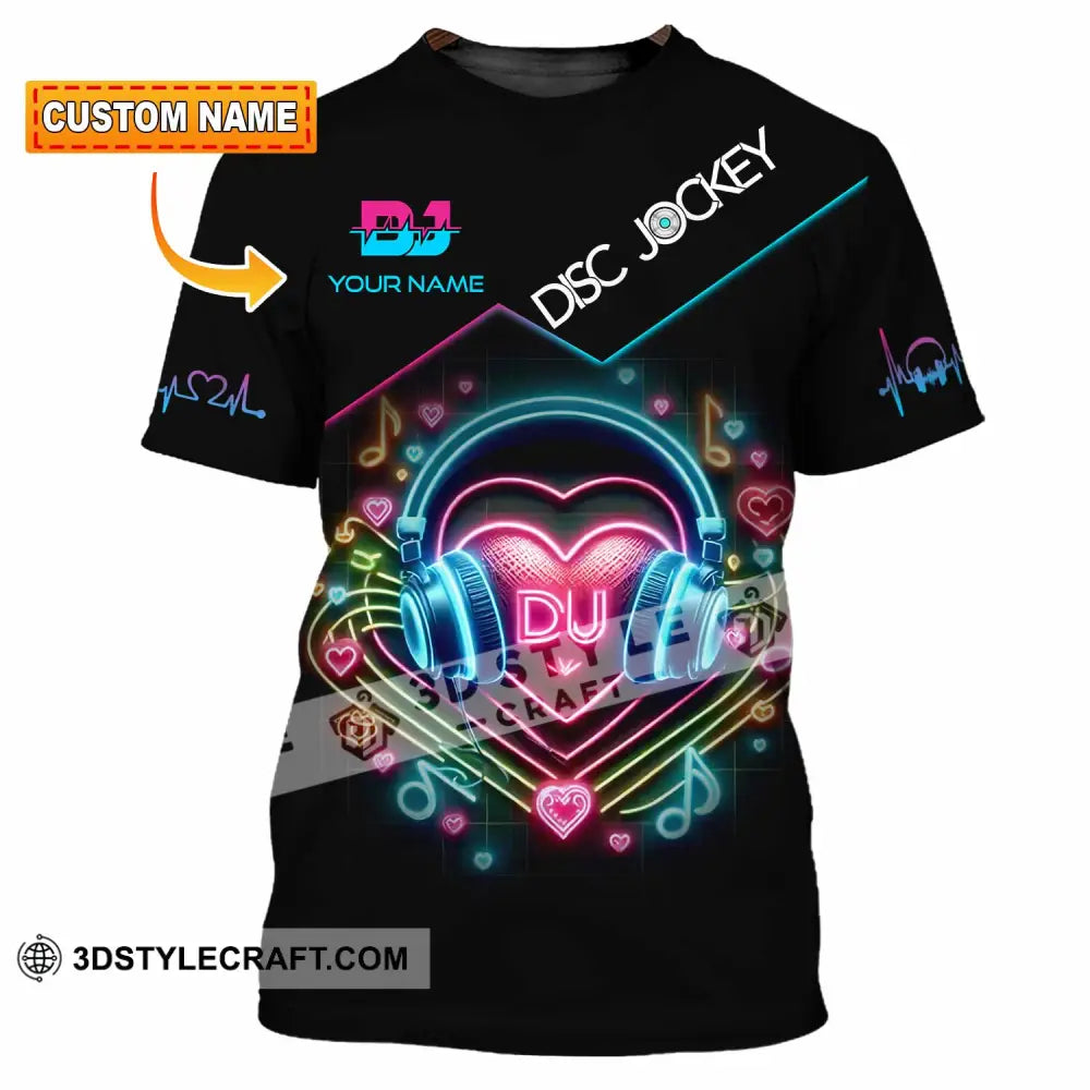 Unisex Shirt Custom Name Dj Hoodie Polo Long Sleeve T-Shirt