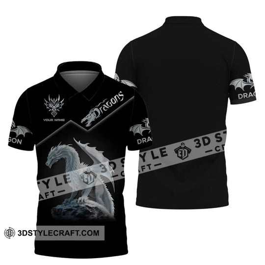 Unisex Shirt, Custom Name Dragon T-Shirt, Dragon 3D Shirt, Dragon Lover Gift style option 4