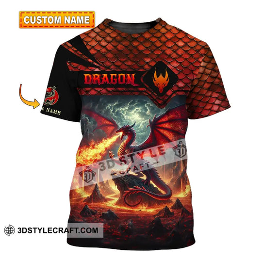 Unisex Shirt, Custom Name Dragon Shirt, Dragon T-Shirt Hoodie Long Sleeve Shirt style option 1
