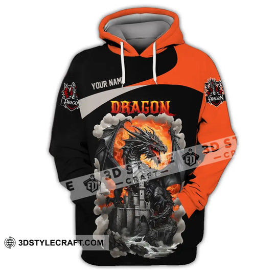 Unisex Shirt, Custom Name Dragon Shirt, Dragon T-Shirt Hoodie Long Sleeve Shirt style option 2