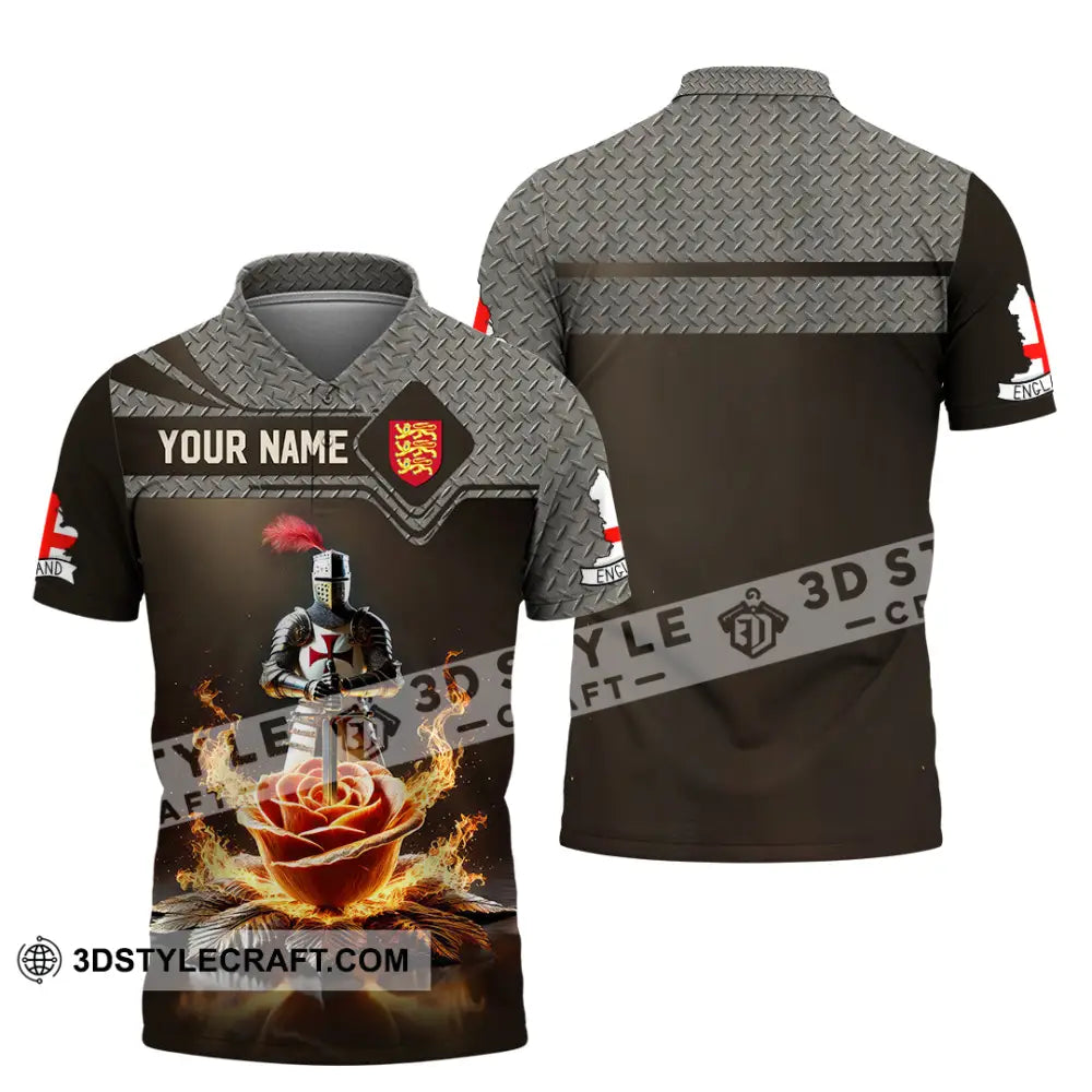 Unisex Shirt Custom Name England Lover Gift Polo / S T-Shirt