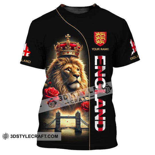 Unisex Shirt, Custom Name England Shirt, England Lover Polo Long Sleeve Shirt, English Gift style option 2