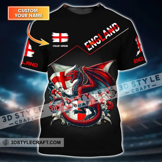 Unisex Shirt, Custom Name England Shirt, England Polo Long Sleeve, Shirt for English style option 1