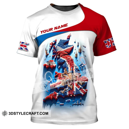 Unisex Shirt, Custom Name England Shirt, UK Polo Shirt, Gift for English style option 2