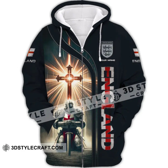 Unisex Shirt, Custom Name England Shirt, United Kingdom Polo Long Sleeve, English Shirt style option 3