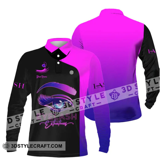 Unisex Shirt - Custom Name Shirt EyeLash style option 3