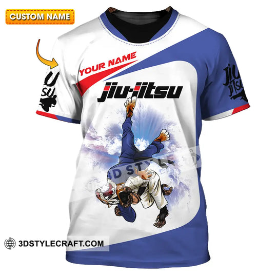 Unisex Shirt - Custom Name Fight Jiu Jitsu Shirt style option 1