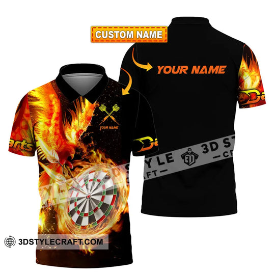 Unisex Shirt - Custom Name Fire Darts Sport Shirt style option 1