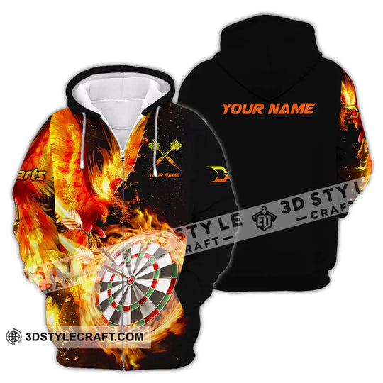 Unisex Shirt - Custom Name Fire Darts Sport Shirt style option 2
