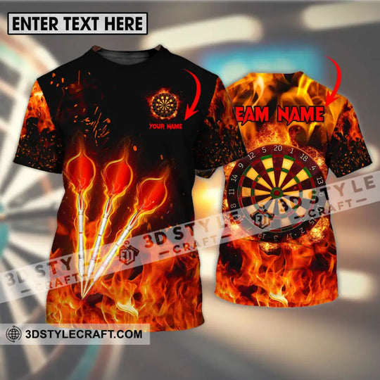 Unisex Shirt - Custom Name Fire Darts Shirt style option 1