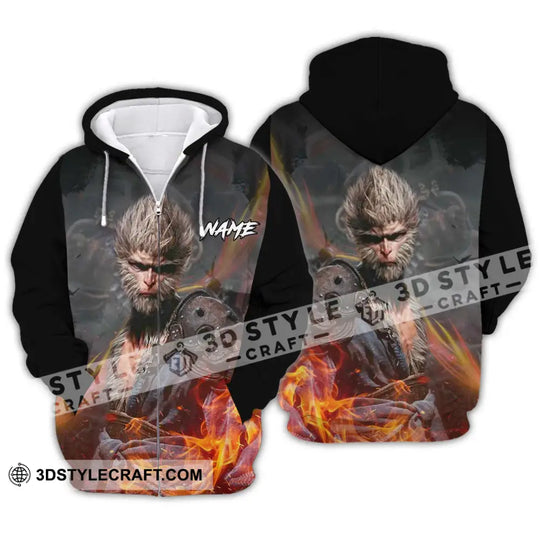 Unisex Shirt - Custom Name Fire Wukong Shirt style option 2