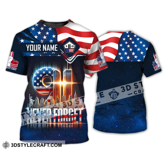 Unisex Shirt, Custom Name Firefighter Shirt, Firefighter Memorial Shirt, 911 Memorial Shirt style option 2