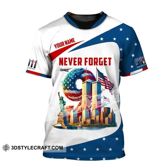 Unisex Shirt, Custom Name Firefighter Shirt, Firefighter Memorial, Fallen Firefighters 911 Memorial T-Shirt style option 2