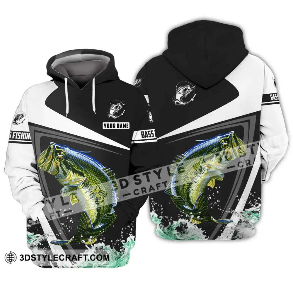 Unisex Shirt - Custom Name Fish Worker Hook Bass Fishing Hoodie / S T-Shirt