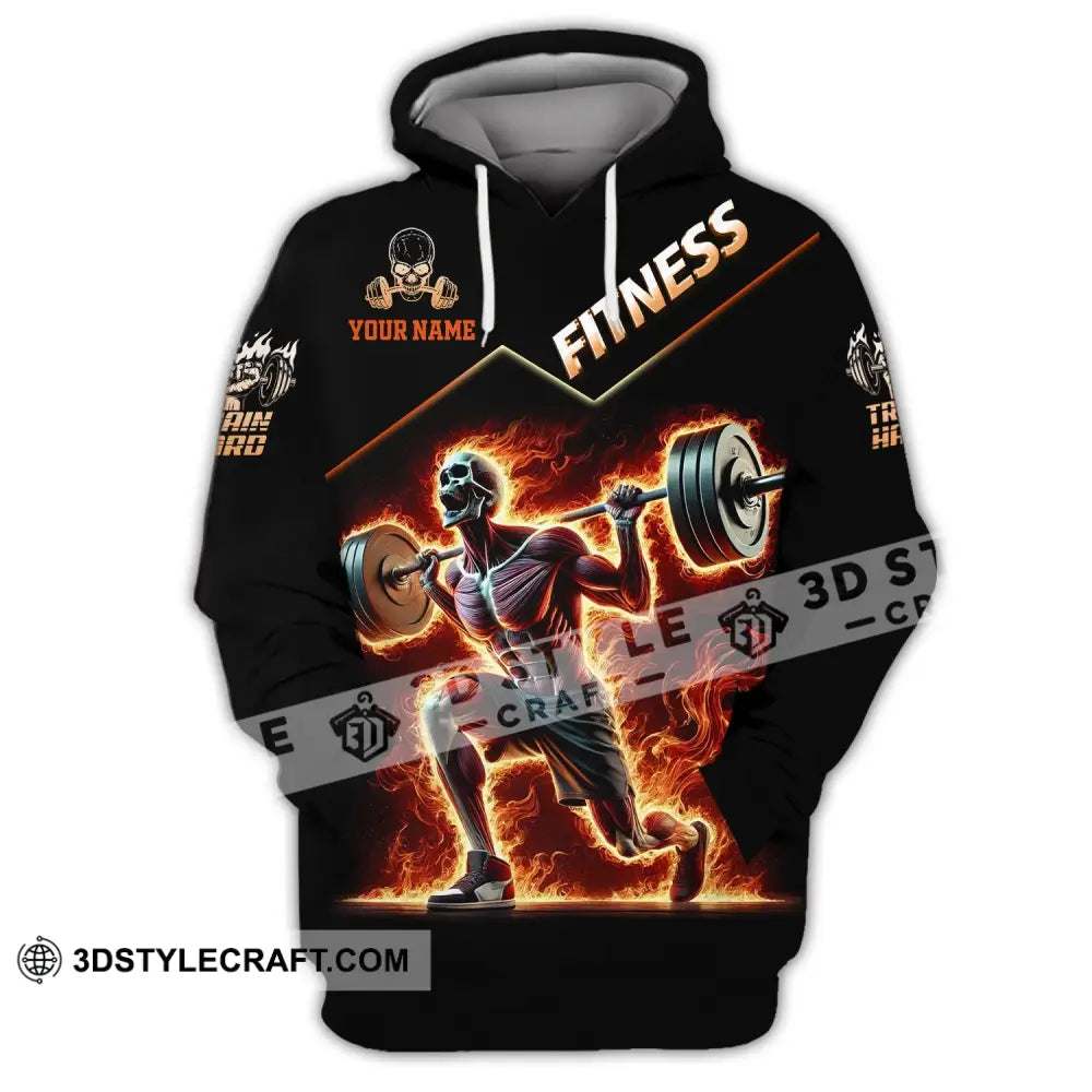 Unisex Shirt Custom Name Fitness Gym Lover Gift Hoodie / S T-Shirt