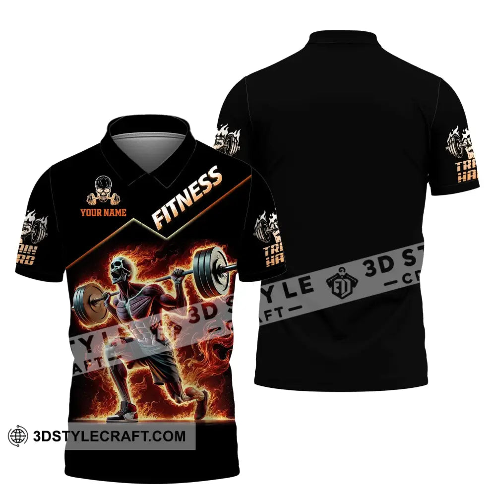 Unisex Shirt Custom Name Fitness Gym Lover Gift Polo / S T-Shirt