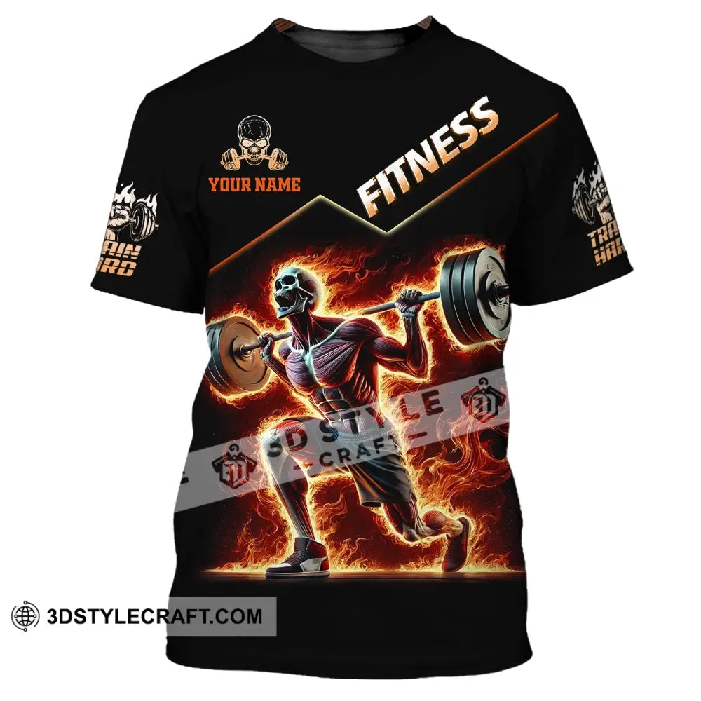 Unisex Shirt Custom Name Fitness Gym Lover Gift T-Shirt / S T-Shirt