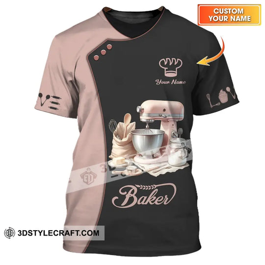 Unisex Shirt - Custom Name Shirt For Baker style option 1