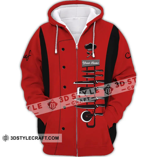 Unisex Shirt - Custom Name Shirt For Chef - Knife Collection style option 4