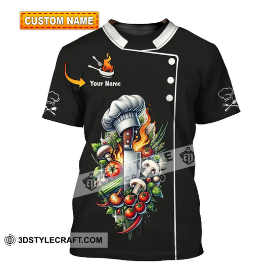 Unisex Shirt - Custom Name Shirt For Chef style option 1