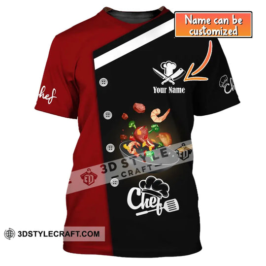 Unisex Shirt, Custom Name Shirt for Chef, Chef T-shirt, Chef Apparel style option 1
