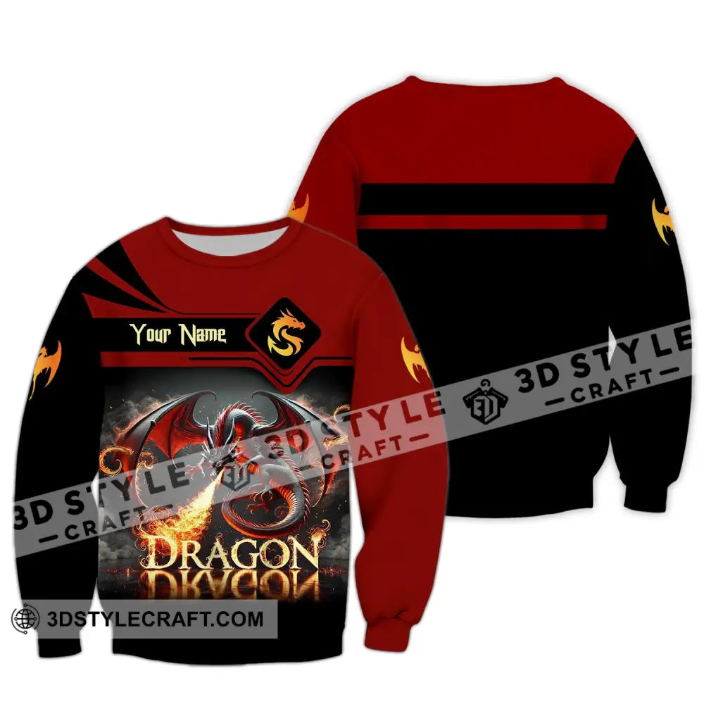 Unisex Shirt Custom Name For Dragon Lover T-Shirt Hoodie Long Sleeve / S T-Shirt