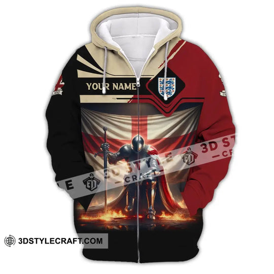 Unisex Shirt, Custom Name Shirt for England Lover, England T-Shirt Hoodie Long Sleeve Shirt style option 3