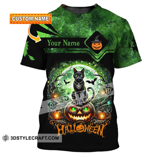 Unisex Shirt, Custom Name Shirt for Halloween, Halloween Polo Long Sleeve, Halloween Gift style option 1