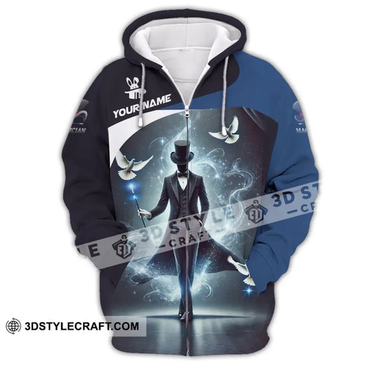 Unisex Shirt, Custom Name Shirt for Magician, Magician T-Shirt Hoodie Long Sleeve Shirt style option 3